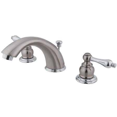 Kingston Brass Victorian Widespread Bathroom Faucet, Nickel/ Chrome KB977AL